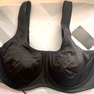 SYROKAN  Black Seam Underwire Sports Bra